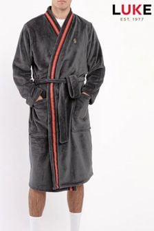 Luke 1977 Grey The Saint Dressing Gown Charcoal (357758) | $103