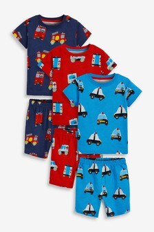 מארז 3 פיג׳מות קצרות (9 חודשים עד גיל 10)