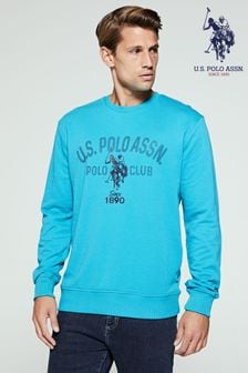 U.S. Polo Assn.Blue Dotty Graphic Crew Sweatshirt (359257) | 77 €