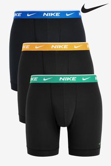 Nike Black/Chrome Mens Underwear Everyday Cotton Stretch Boxer Briefs 3 Pack (359349) | €40