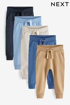 Navy/Blue/Tan Joggers 5 Pack (3mths-7yrs) (359925) | $46 - $53