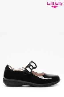 Lelli Kelly Interchangeable Black Patent Bow Shoes (359930) | ₪ 279