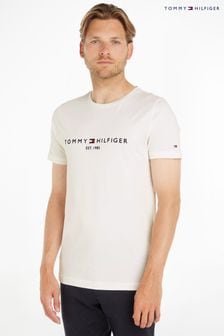 Tommy Hilfiger White Logo 100% Cotton T-Shirt (359948) | $77