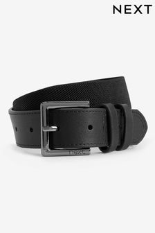 Black Leather And Elastic Belt (360784) | $9