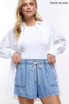 River Island Blue Denim Drawstring Shorts (361477) | 42 €