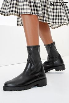Black Regular/Wide Fit Forever Comfort® Sock Chelsea Boots (361585) | 143 zł