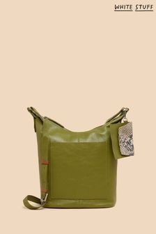 White Stuff Green Fern Leather Cross-Body Bag (361620) | €83