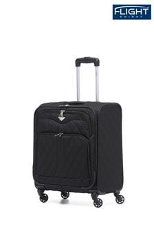 Black - Flight Knight 56x45x25cm Easyjet Overhead Soft Case Cabin Carry On Suitcase Hand Black Luggage (362194) | kr1 010
