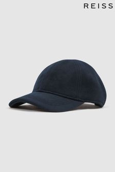 Reiss Navy Clark Wool Blend Baseball Cap (362381) | $103