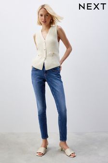 深藍色 - Low Skinny Jeans (362619) | HK$272