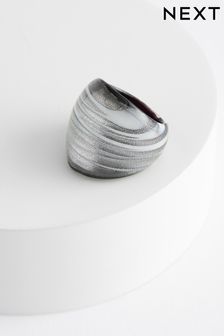 Grey Glass Ring (363160) | DKK47