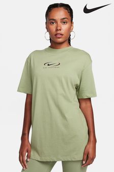Nike Green Back Print Swoosh T-Shirt (363333) | 100 zł