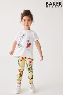 Baker by Ted Baker Yellow Floral T-Shirt And Leggings Set (363850) | 201 SAR - 234 SAR