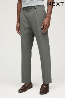 Green Relaxed Fit Motionflex Stretch Suit: Trousers (364254) | $62