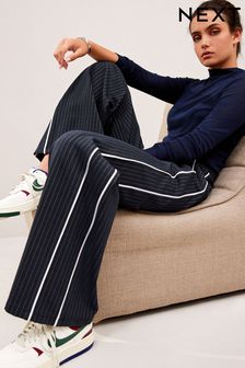 Buy Xpose Women Navy Blue & White Regular Fit Striped Trousers online-anthinhphatland.vn