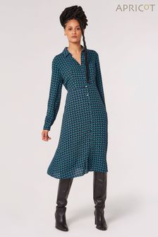 Apricot Black Geo Midi Shirt Dress (364368) | NT$1,870