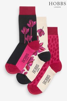 Hobbs Pink Floral Socks Set (364730) | AED122