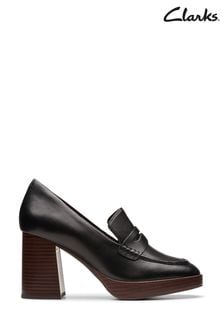 Clarks Black Leather Zoya85 Walk Shoes (365073) | €143
