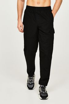 Čierne platené kapsáčové nohavice Alessandro Zavetti Larno (365131) | €48