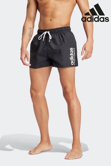 Mens black adidas swim shorts top