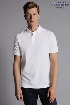 Charles Tyrwhitt White Tyrwhitt Cool Short Sleeve Polo Shirt (365955) | SGD 126