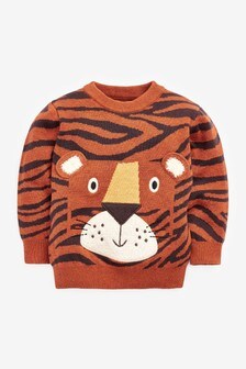 Orange Crew Tiger Character Knit (3mths-7yrs) (365965) | $26 - $29