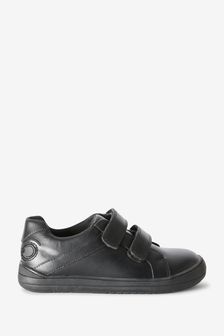 Черный - Кожаные школьные туфли с двуми ремешками (366176) | 884 грн - 1 002 грн