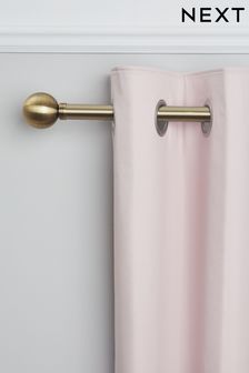 Antique Brass Ball Finial Extendable Curtain 28mm Pole Kit (367110) | €46 - €79