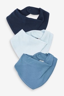藍色 - 3包裝 Dribble嬰兒圍兜 (367263) | HK$62