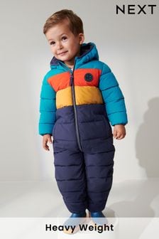 Blue Colourblock Snowsuit (3mths-7yrs) (367436) | TRY 736 - TRY 828