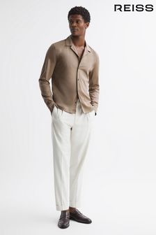 Reiss Fawn Spence Mercerised Cotton Long Sleeve Shirt (367567) | €55