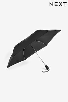 Schwarz - NEXT Regenschirm, öffnet/schließt automatisch (368100) | 23 €