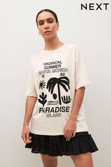 Paradise Island Graphic Short Sleeve T-Shirt (368574) | 66 zł