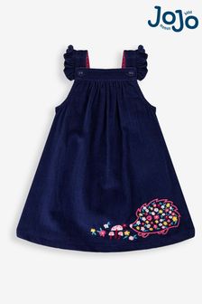 Sukienka sztruksowa na szelkach Jojo Maman Bébé z aplikacją z motywem jeża (368611) | 165 zł