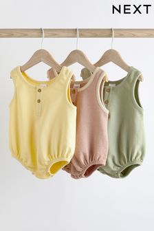 Baby Jersey Bloomer Romper 3 Pack (0mths-3yrs)