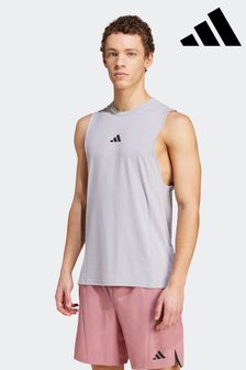 adidas Grey Designed for Training Workout Tank Top (369047) | $45