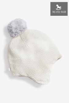 The Little Tailor Baby Knitted Trapper Hat with Pom Pom (369277) | 84 QAR