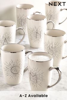Silver Monogram Latte Mug (369608) | $10