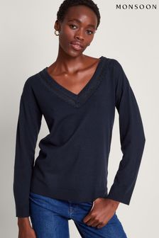 Monsoon Leah Pullover mit Spitze (369624) | 108 €