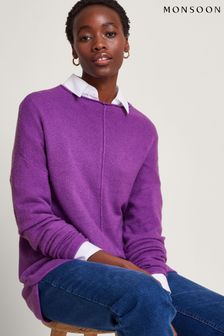 Monsoon Purple Aria Longline Jumper (369794) | €34