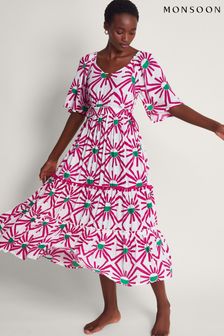 Monsoon Zamora Sommerkleid mit geometrischem Muster (369872) | 125 €