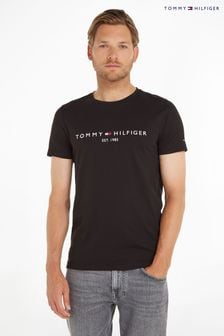 Черный - Футболка Tommy Hilfiger с логотипом (370217) | 29 570 тг