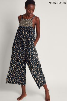 Monsoon Blue Rhea Batik Dye Jumpsuit (370436) | $165