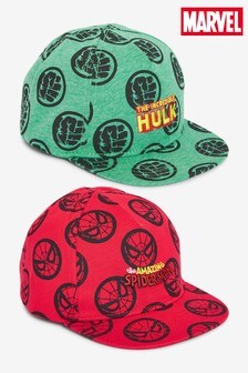 Red/Green Marvel® 2 Pack Caps (1-10yrs) (370693) | €20 - €22.50