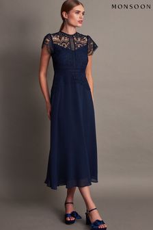 Monsoon Monica Lace Midi Dress