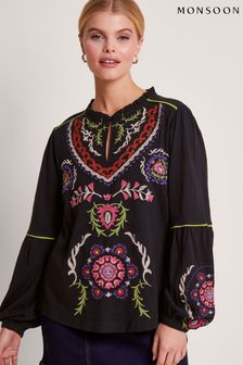 Блузка с вышивкой Monsoon Xoey (370843) | €28