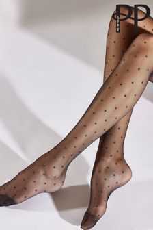Pretty Polly 2 Pack Black Fishnet Tights & Sparkle Spot Tights (370940) | LEI 131