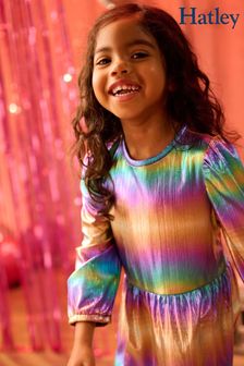 Hatley Metallic Rainbow Puff Sleeve Party Dress (371107) | €15.50