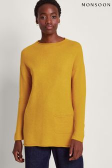 Monsoon Yellow Pia Pocket Jumper (371165) | AED419