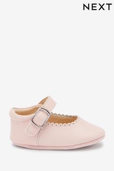 Розовая кожа - Кожаные туфли для малышей Mary Jane (0-18 мес.) (371921) | 413 грн